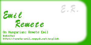 emil remete business card